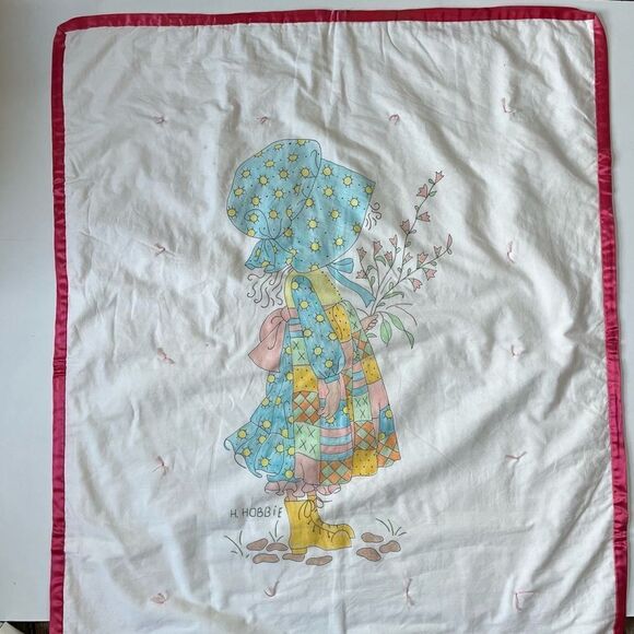 Vintage Holly Hobbit Reversible 60’s Kids Blanket - Picture 4 of 13